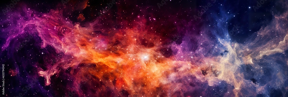 image of an expanding universe. shot from far away with many colours, beautiful, AI Generative