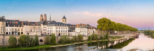 Panoramic View of Orleans at Dusk, France