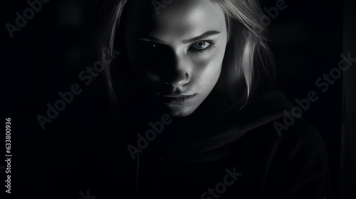 demon woman in halloween smoke © Aliaksei