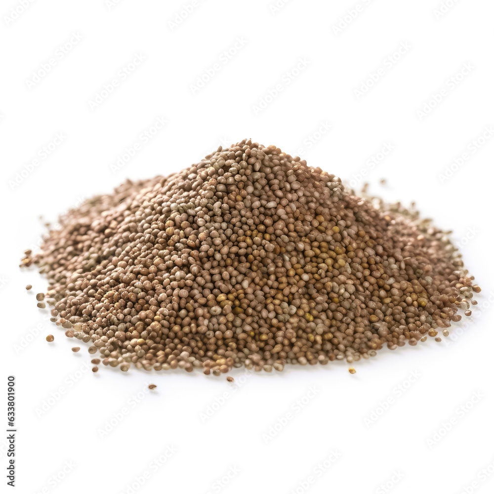 Amaranth Groats isolated on white background side view Amaranth Groats isolated on white background side view