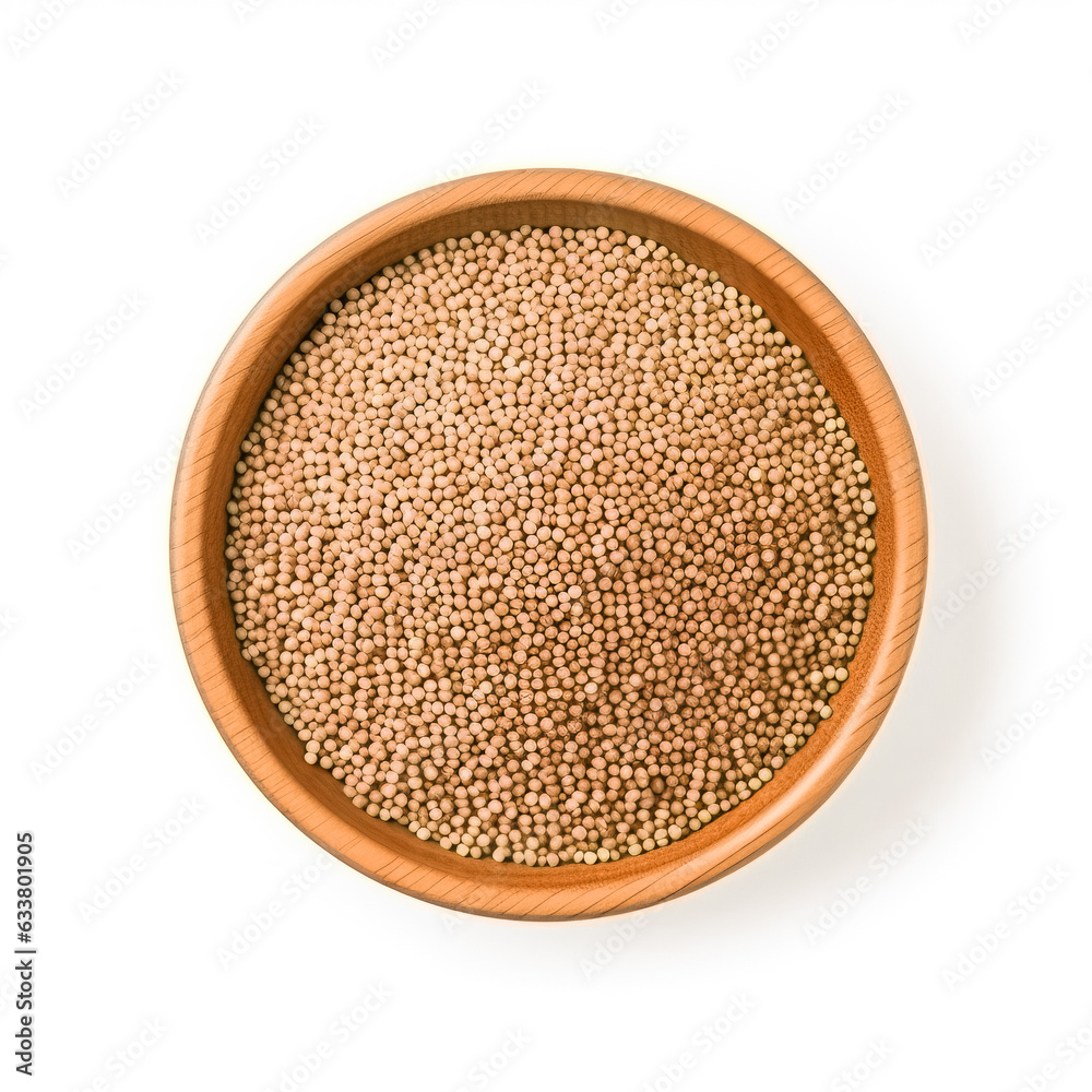 Amaranth Groats isolated on white background top view 