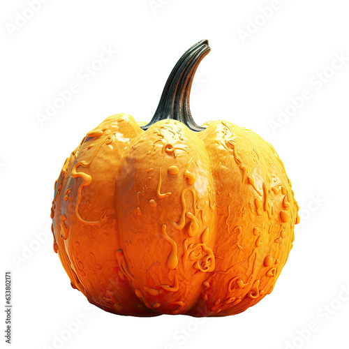Decorated pumpkin photo