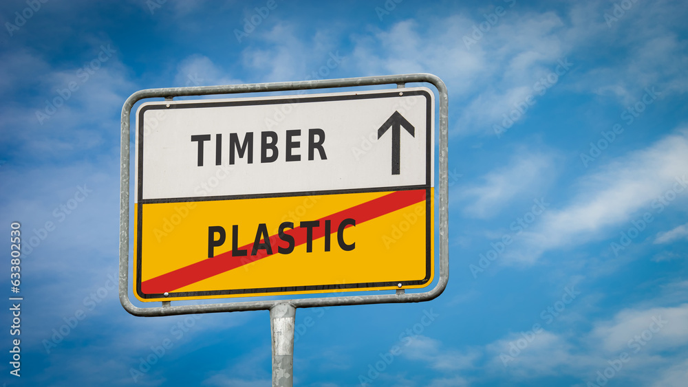 Street Sign Timber versus Plastic Street Sign Timber versus Plastic