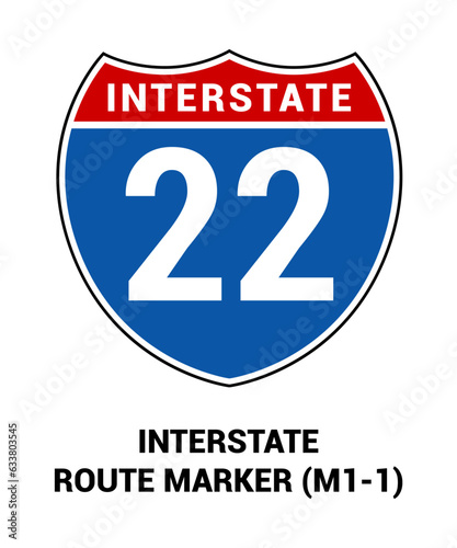 INTERSTATE ROUTE MARKER (M1-1) Guide signs