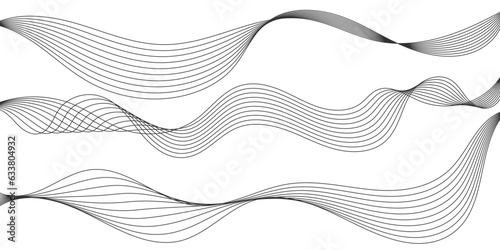 Simple Abstract flowing wave lines. Design element for technology, science, modern concept.vector eps 10