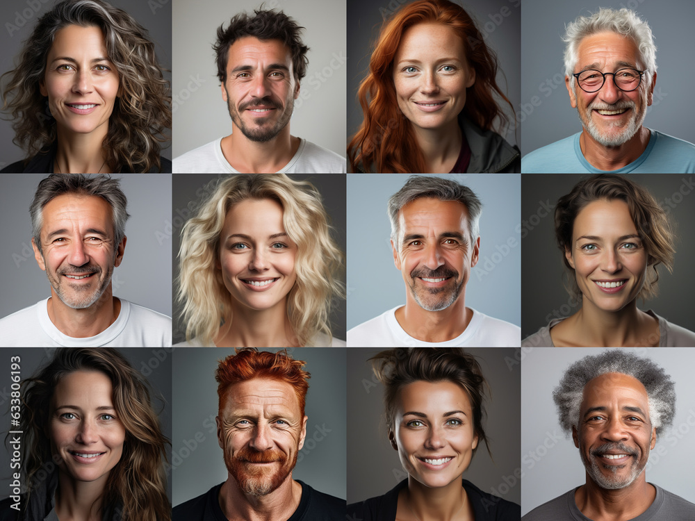 Collage of ethnically different happy people modern portraits, Success, smiling and happiness multicultural faces looking at camera, Human resource society database concept, globalization Collage of ethnically different happy people modern portraits, Success, smiling and happiness multicultural faces looking at camera, Human resource society database concept, globalization
