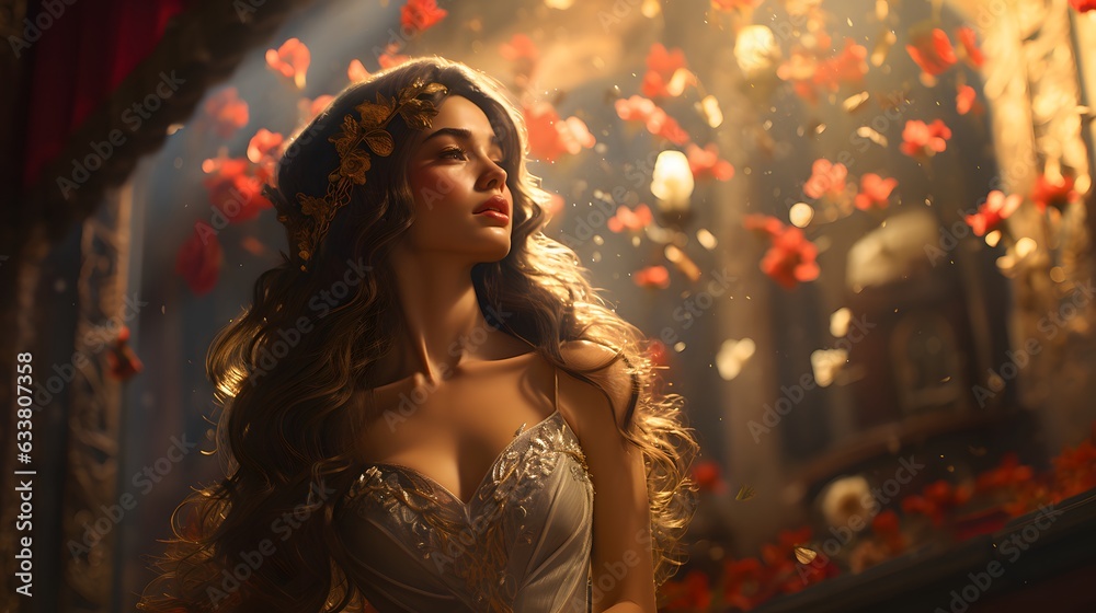 elegant and luxurious beautiful woman with a light background elegant and luxurious beautiful woman with a light background