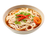 Delicious Noodle Soup on transparent or white background, png