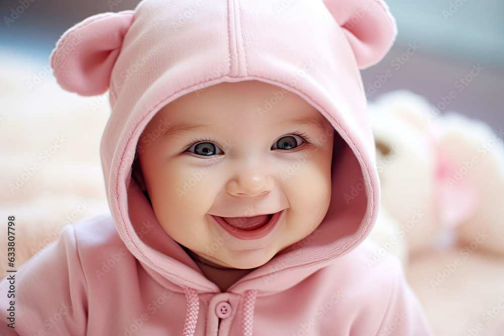 photo of Beautiful smiling cute baby,generative ai photo of Beautiful smiling cute baby,generative ai