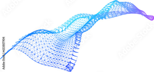 Network lines. Net wave information flow. Scientific paradigm solutions future. Forward vision progress. Big data cells deep development analysis. foresight conference background banner.