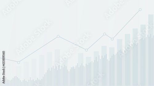  Futuristic raise up graph chart digital transformation abstract technology background. Big data and business growth currency stock and investment economy. Vector illustration 
