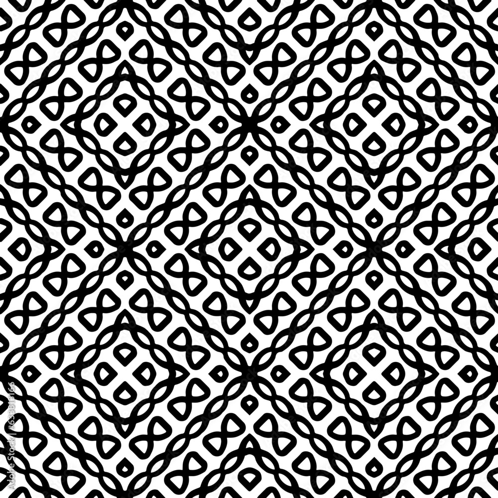 White background with black pattern. Seamless texture for fashion, textile design, on wall paper, wrapping paper, fabrics and home decor. Simple repeat pattern. White background with black pattern. Seamless texture for fashion, textile design, on wall paper, wrapping paper, fabrics and home decor. Simple repeat pattern.