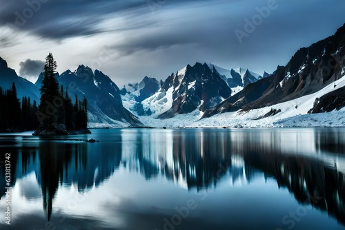 lake reflection generated by AI tool © Nazia
