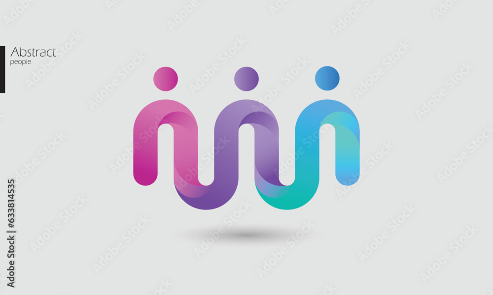 teamwork logo abstract people icon business community connection partnership support help logotype or symbol vector graphic pictogram teamwork logo abstract people icon business community connection partnership support help logotype or symbol vector graphic pictogram