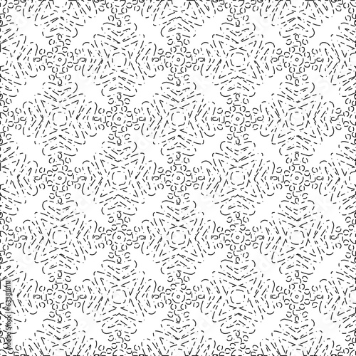 White background with black Dashes lines. Plain background with  simpe pattern. Black and white color. Abstract background for web page, textures, card, poster, fabric, textile.