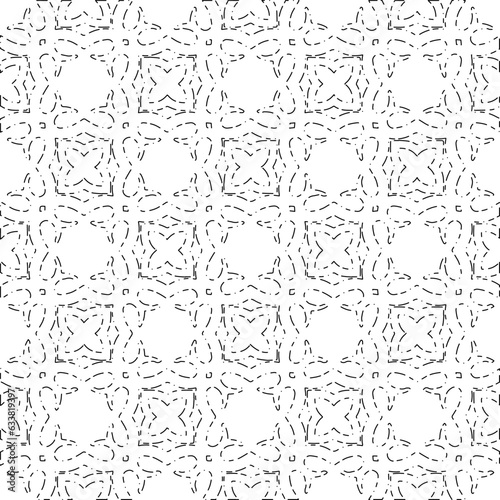 White background with black Dashes lines. Plain background with  simpe pattern. Black and white color. Abstract background for web page, textures, card, poster, fabric, textile.