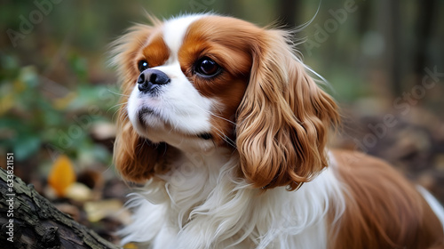 Fotografering hund spaniel haustier tier charles welpe könig cavalier hübsch canino