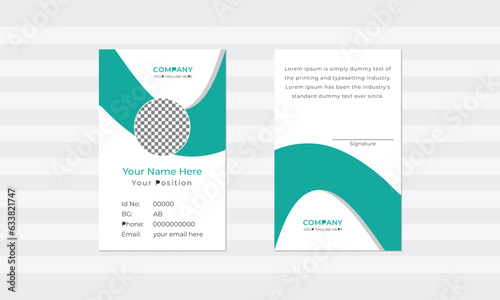Office id card, id card template.