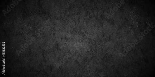 Modern dark black backdrop concrete wall, blackboard and clarkboard texture. dark concrete floor or old grunge background. black concrete wall , grunge stone texture bakground.