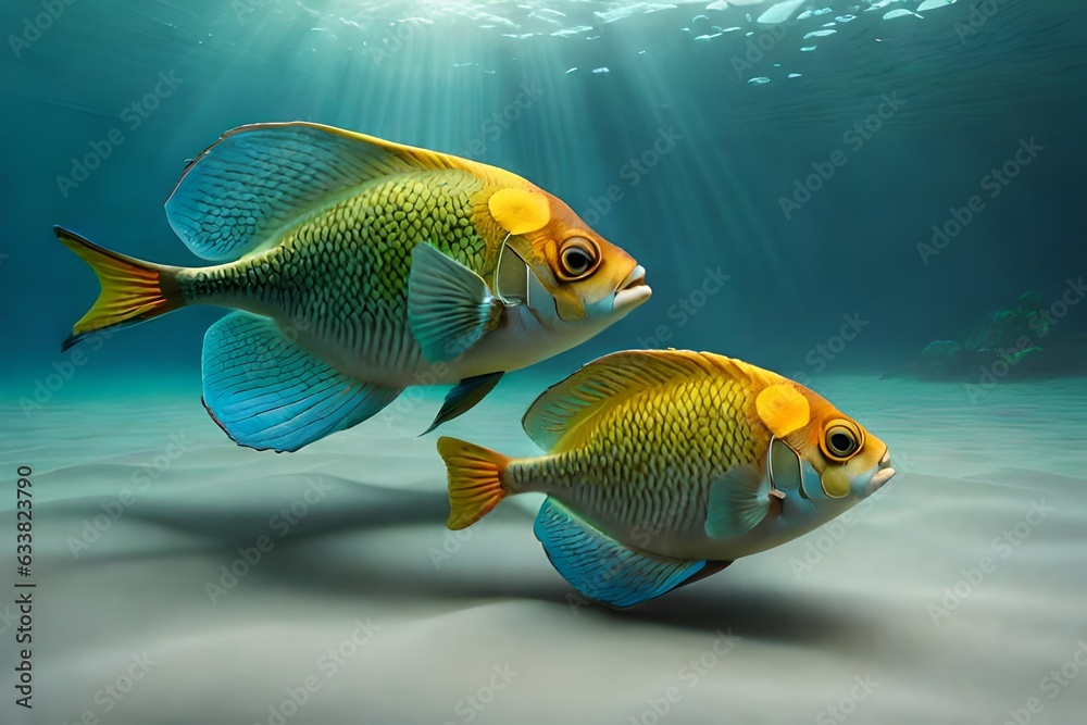 fishes in aquarium generated by AI tool fishes in aquarium generated by AI tool