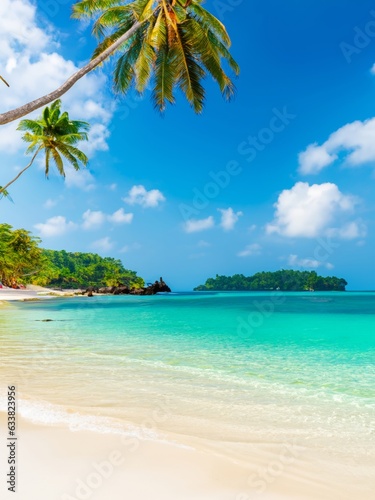 Serene beach scene with crystal clear water © Ulrich