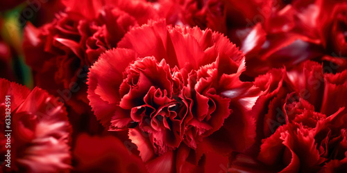 Closeup of Carnations Flower - Generative AI © jovannig