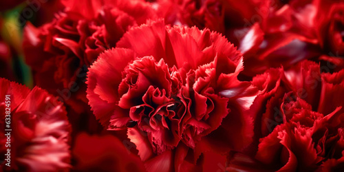 Closeup of Carnations Flower - Generative AI