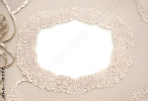 Timeless Lace Delicacy Elegantly Blurred Vintage Lace Setting Graceful and Captivating  Generative AI
