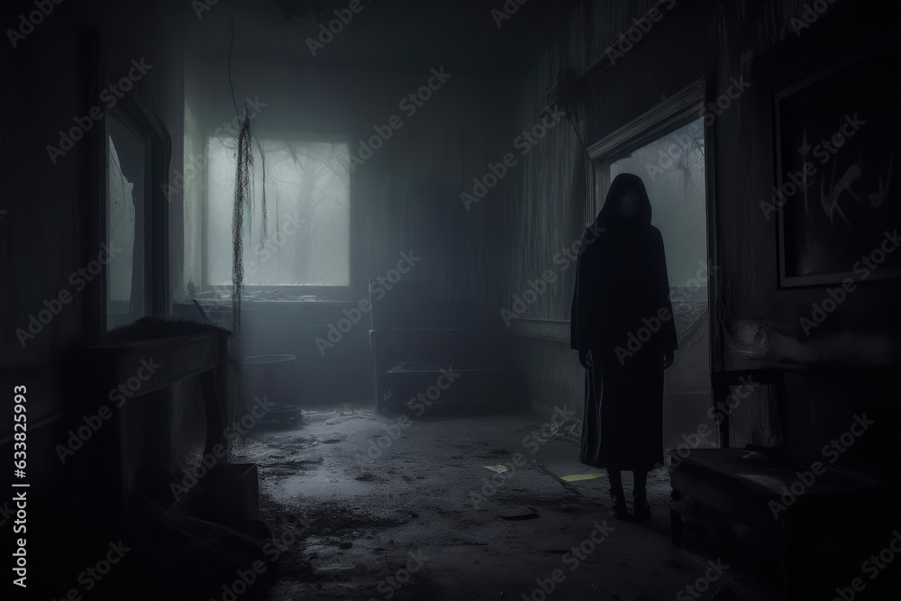 Eerie House Amidst Mist Eerie House Amidst Mist