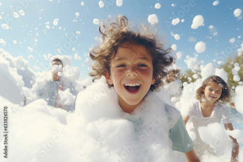 Wallpaper Mural Children's Foam Party Sparks Endless Joy Torontodigital.ca