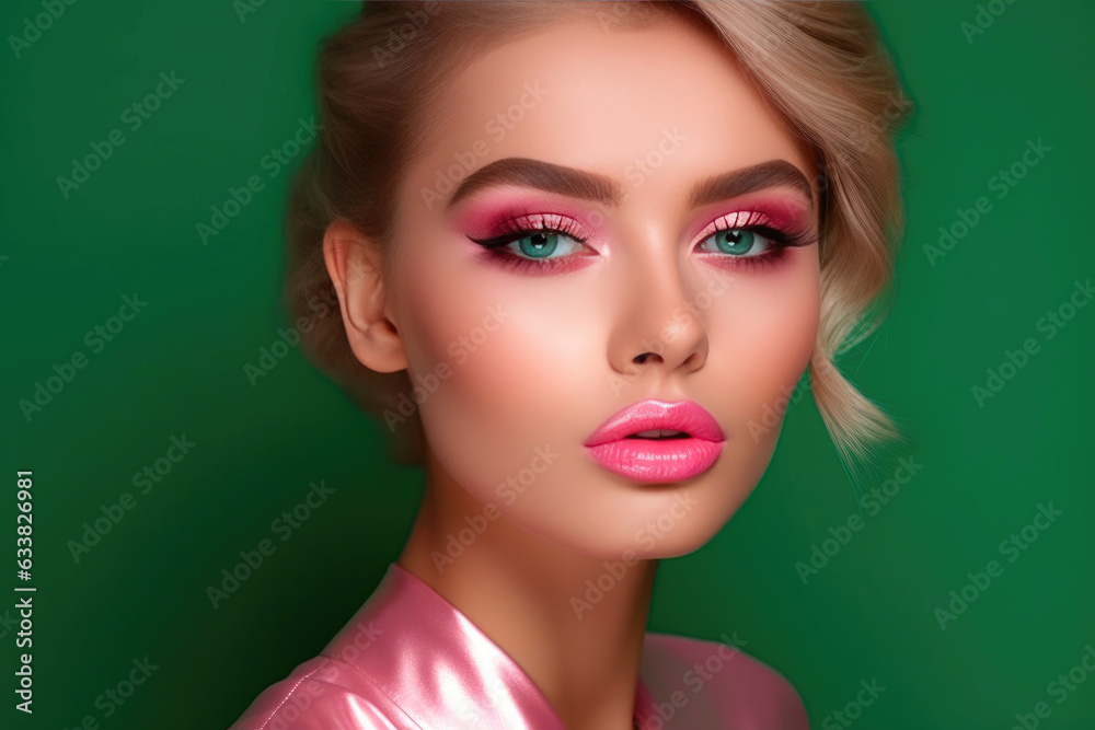 Captivating Pink Makeup Portrait Captivating Pink Makeup Portrait