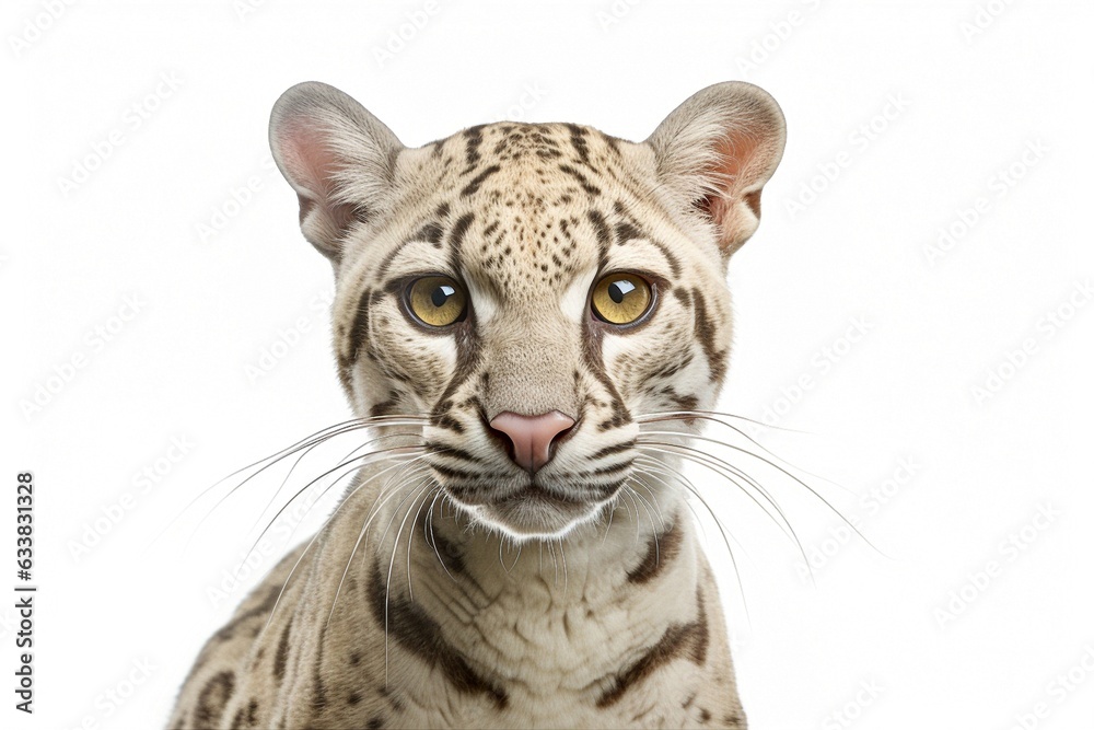 Obraz premium Cheetah kitten isolated on white background