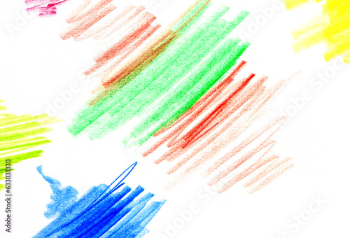 abstract background with colorful pencil drawings