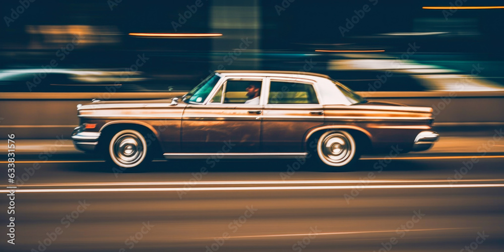 Obraz premium A person riding a sports car - Generative AI