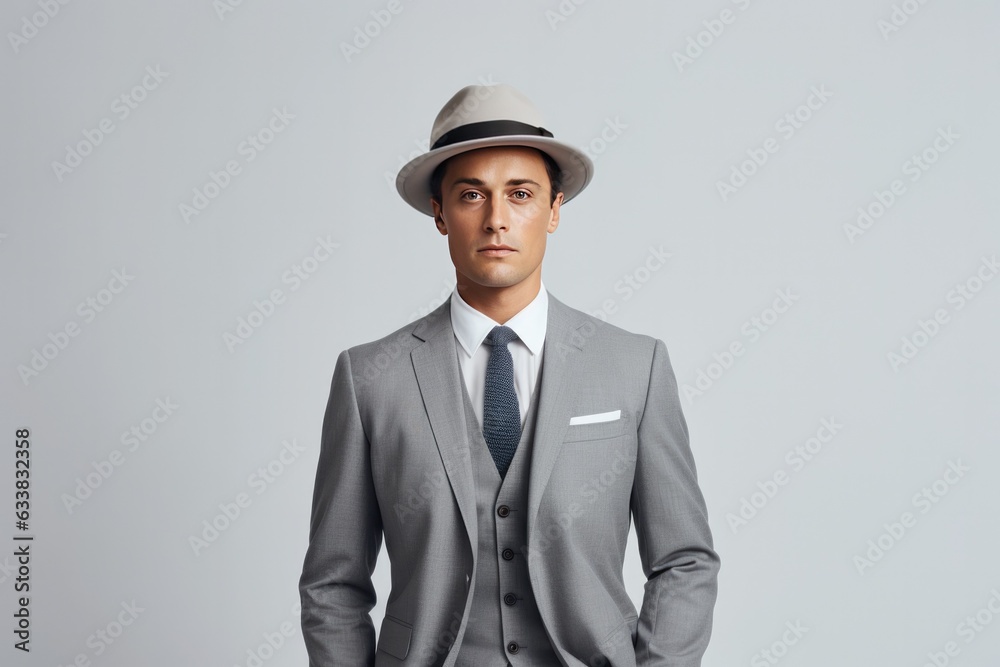 Retro 1950s Businessman with Space for Copy Retro 1950s Businessman with Space for Copy