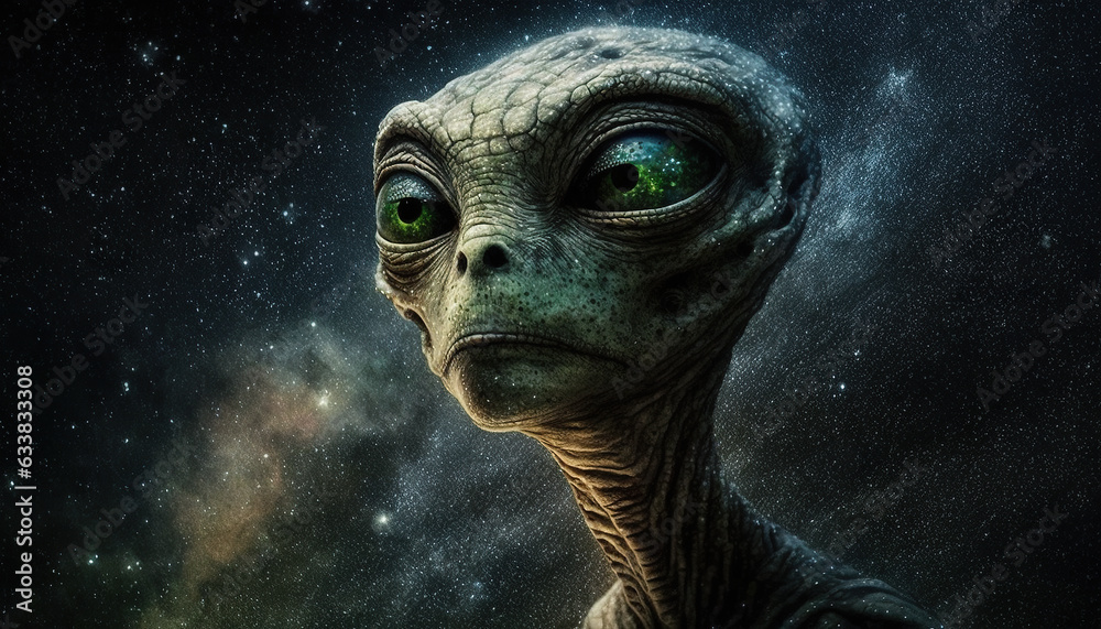 Starseed Extraterrestrial Alien missing home. Generative AI. Starseed Extraterrestrial Alien missing home. Generative AI.