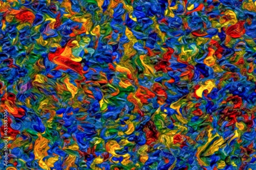 A painter colourful canvas - Generative AI