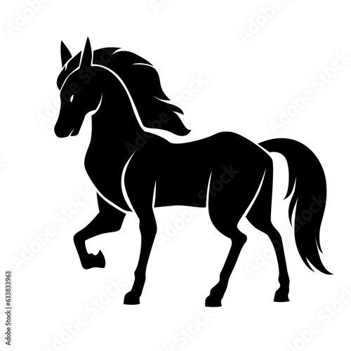 horse silhouette vector