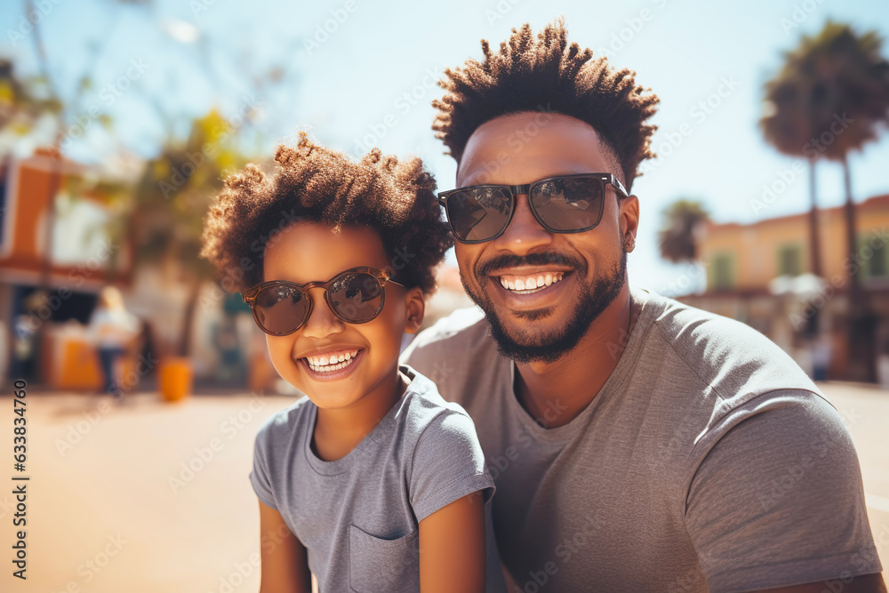 Happy multiracial father and daughter outdoors on a sunny day. Joint family game leisure. Happy multiracial father and daughter outdoors on a sunny day. Joint family game leisure.
