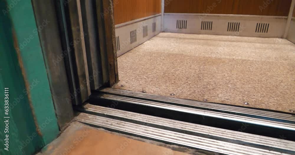 Breakdown to the passenger elevator in residential house. Elevator