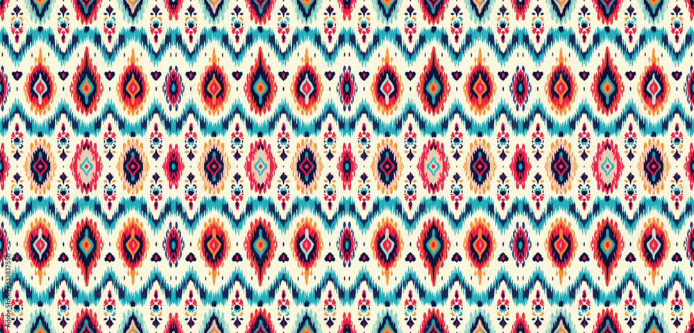 Seamless batik pattern,Seamless tribal batik pattern,and Seamless colorful pattern resemble ethnic boho, Aztec,and ikat styles.designed for use in wallpaper,fabric,curtain,carpet,Batik Embroidery Seamless batik pattern,Seamless tribal batik pattern,and Seamless colorful pattern resemble ethnic boho, Aztec,and ikat styles.designed for use in wallpaper,fabric,curtain,carpet,Batik Embroidery