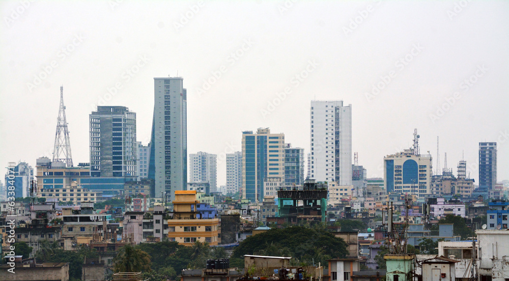 Aerial View of Chittagong City of Bangladesh