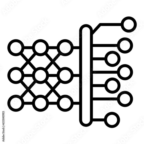 Deep Learning Line Icon