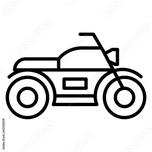 Motorcycle Line Icon