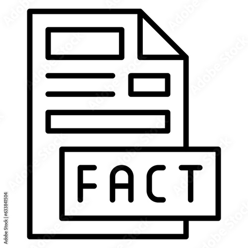Fact Line Icon