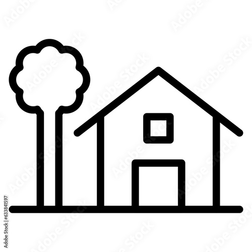 Treehouse Line Icon