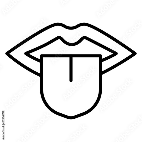 Tongue Line Icon