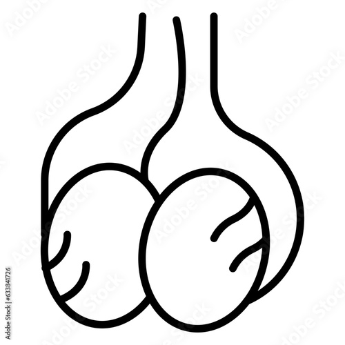 Testes Line Icon