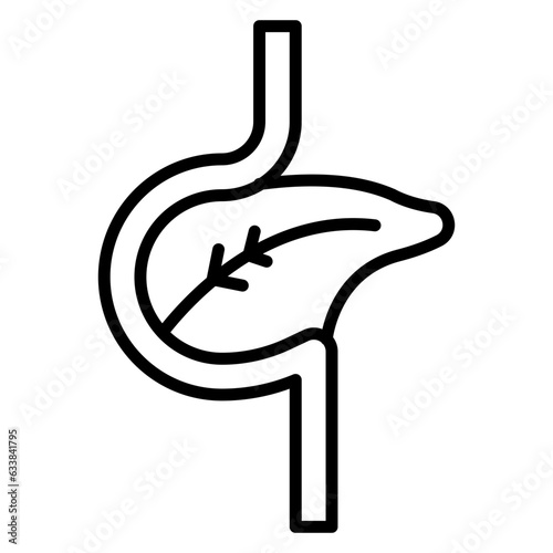 Pancreas Line Icon