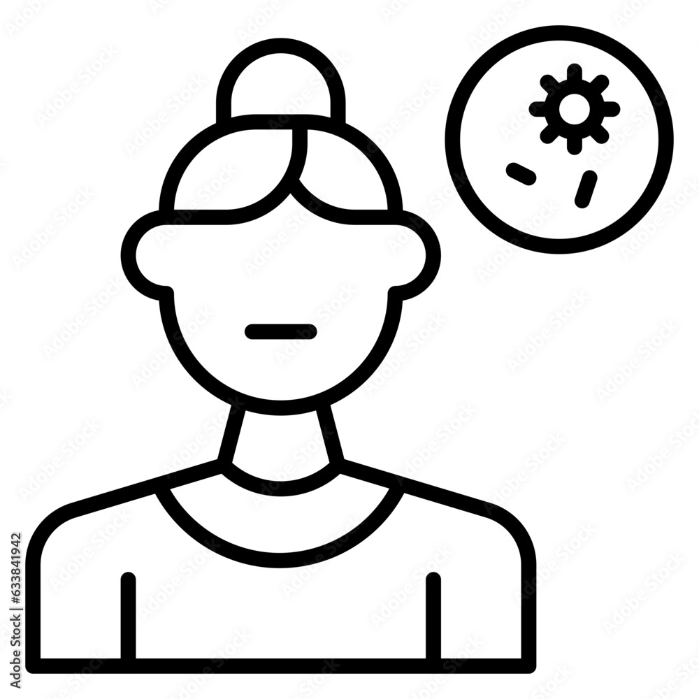 IT Specialist Line Icon IT Specialist Line Icon